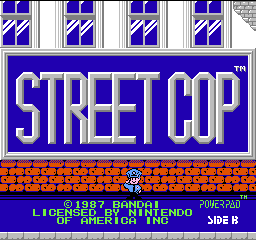 Street Cop (USA) Title Screen